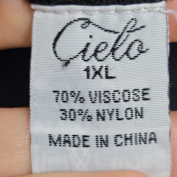 Cielo Black Cardigan 1x Minimalist Green Button Viscose Sweater 536 - Picture 10 of 12